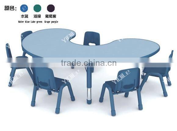 Guangzhou factory modern design durable kids table and chairs