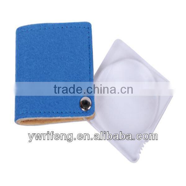 New Style fashion Optical Instruments magnifying glass key chain glass Magnifiers blank customized logo metal key chains