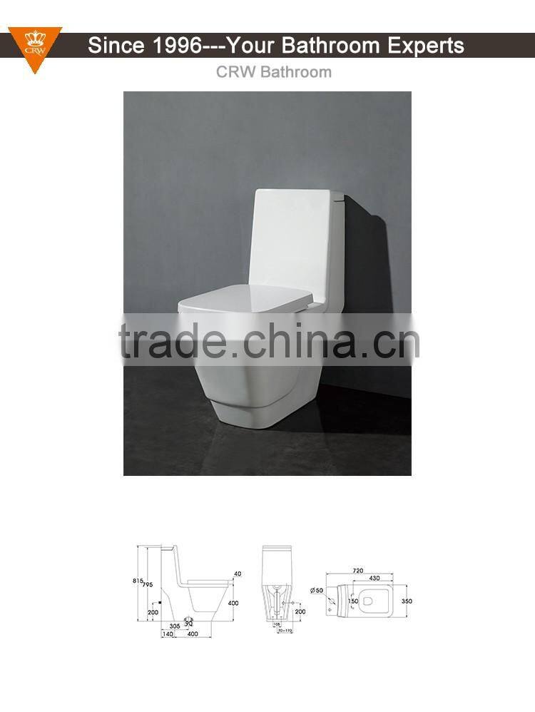 CRW Bathroom One Piece Wash Down Toilet