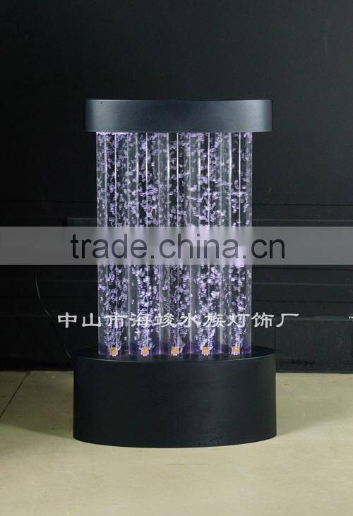 indoor color changing water faintain Led lighting water bubble decoration