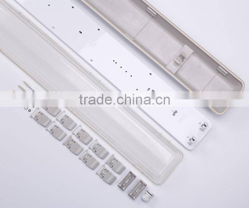 Office LED Lighting 4ft tri-proof T8 twins Fluorescent Batten Fitting