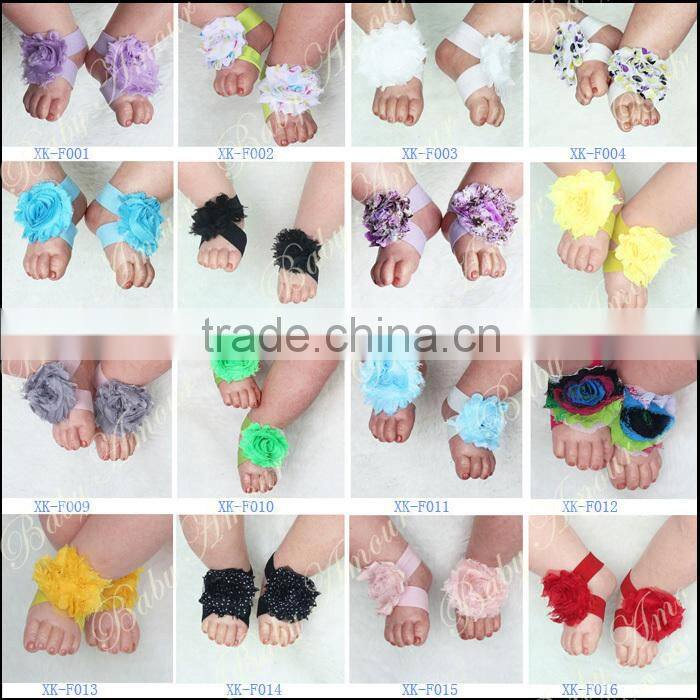 2015 New Trendy Fashion Top Baby headband/hairband with Foot wear sets