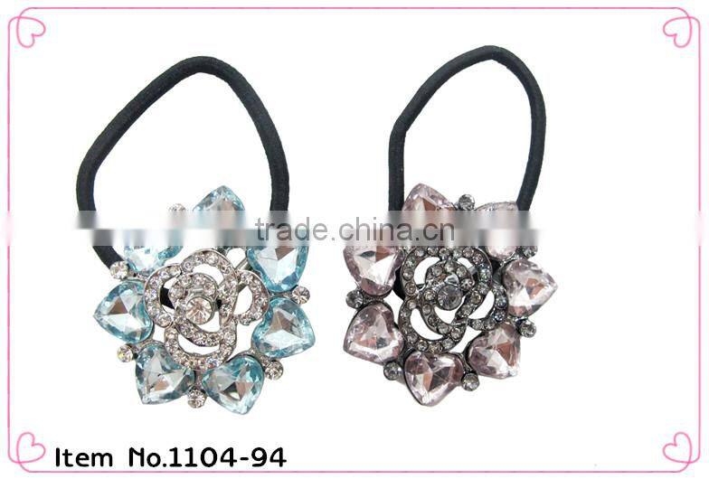 high quality crystal ponytail holders for women