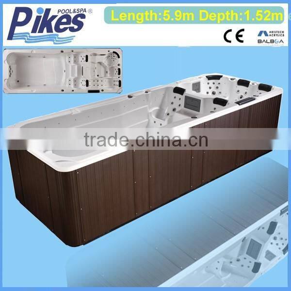 Swimming spa pool with large size outdoor use swimming massage spa