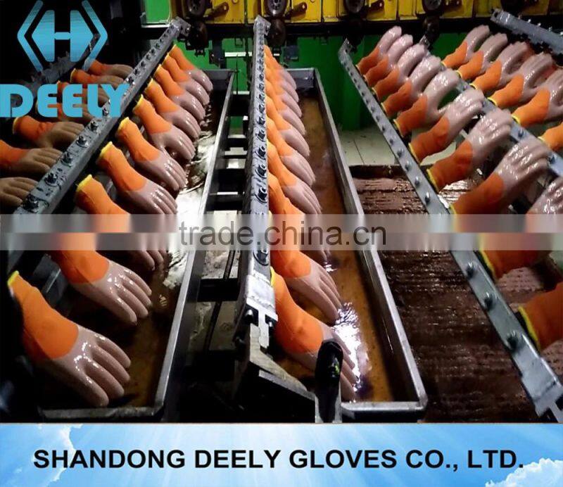 13G green nylon liner 1/2 latex foamed gloves /working glove/1/2 half coated gloves