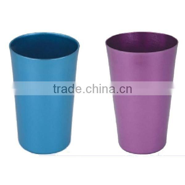 Metal aluminum color changing drinking cup