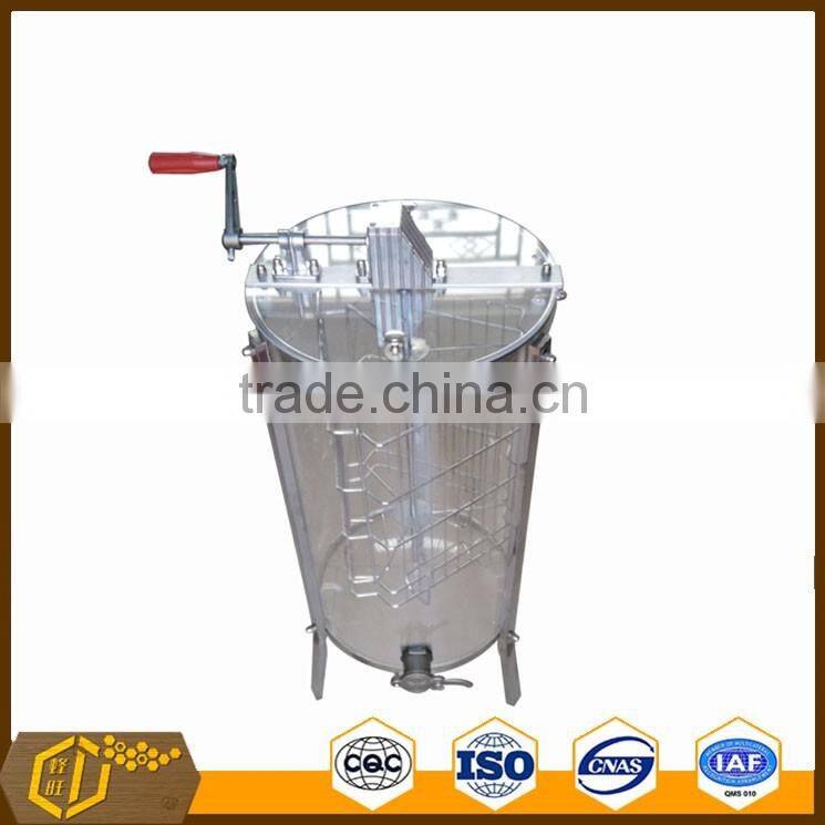 Top quality 3 Frame Manual Plexiglass Honey Extractor with legs& honey gate
