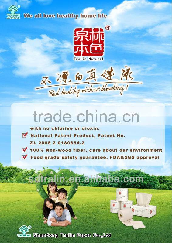 Tranlin Natural Handkerchief, 100% Original Pulp, Eco-friendly, Safe and Soft, SGS- and FDA-approved