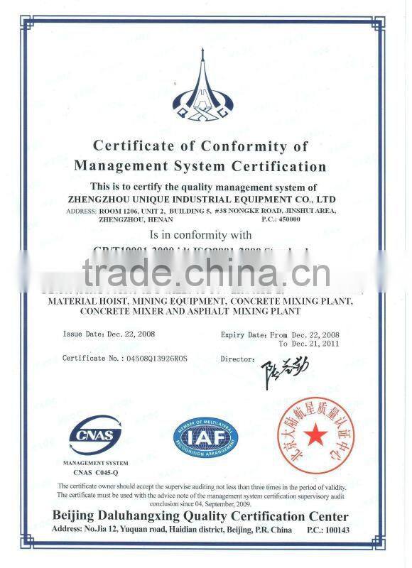 China supplier diesel engine Concrete mixers