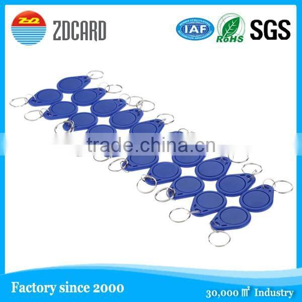 high quality customized nfc smart rfid epoxy keyfob tag