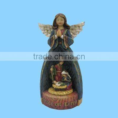 polyresin old couple figurines