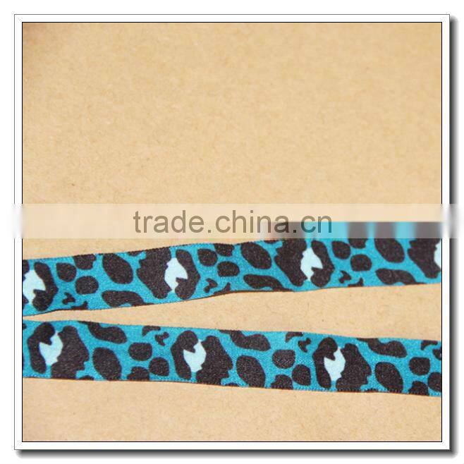 Leopard FOE knotted elastic hair ties 2015