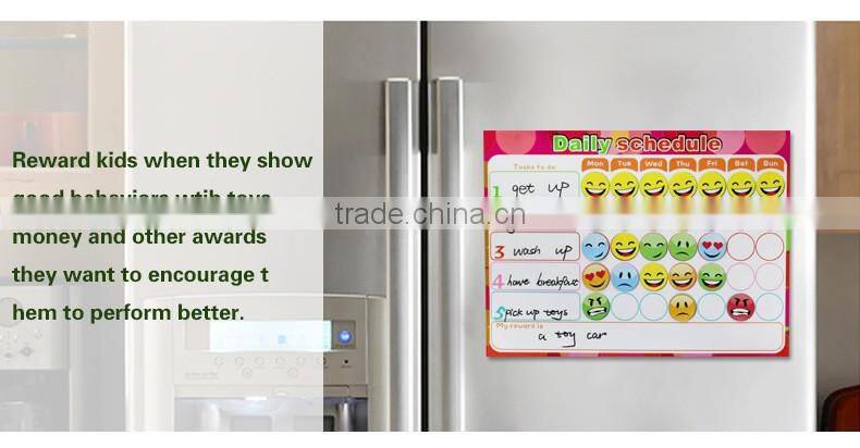 custom magnetic weekly planner fridge magnetic board to-do list kids chores chart