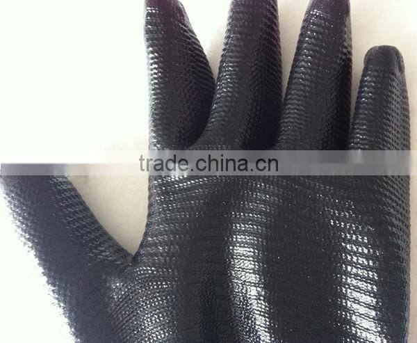 nitrile coated zebra nylon gloves