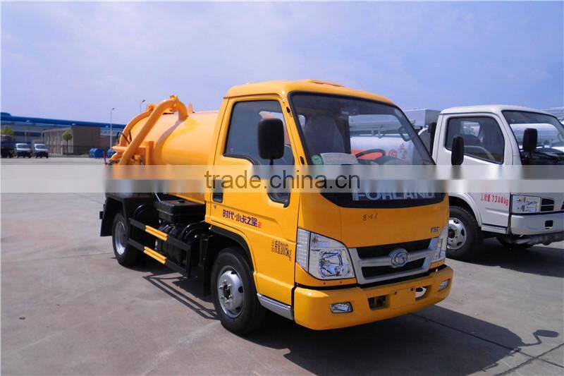 forland 4ton 4000l new sewage vacuum truck