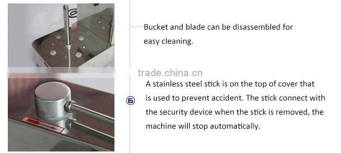 restaurant industrial electric food chopper(stainless steel,adjustable speed,safety cover)