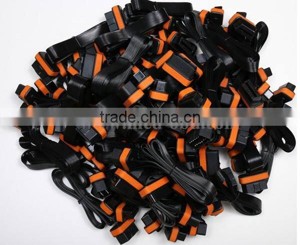 OBD2 Flat Splitter Y Cable,J1962 Male Connector to 2pcs J1962 Female Connector