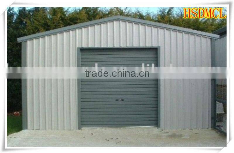 China steel structure carports garages with polycarbonate roof for sale