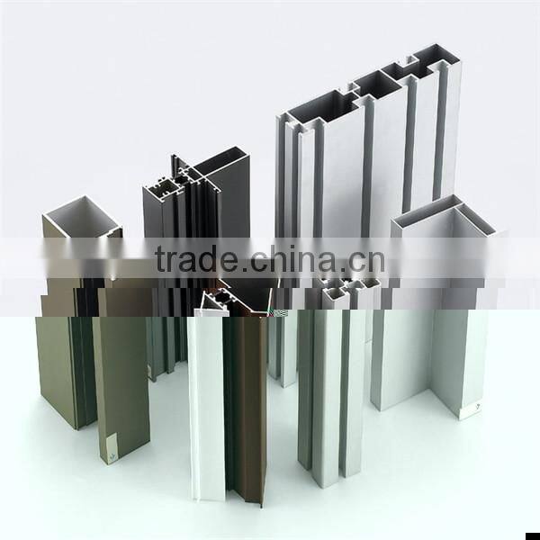 Glass useful aluminum extruded profile section part