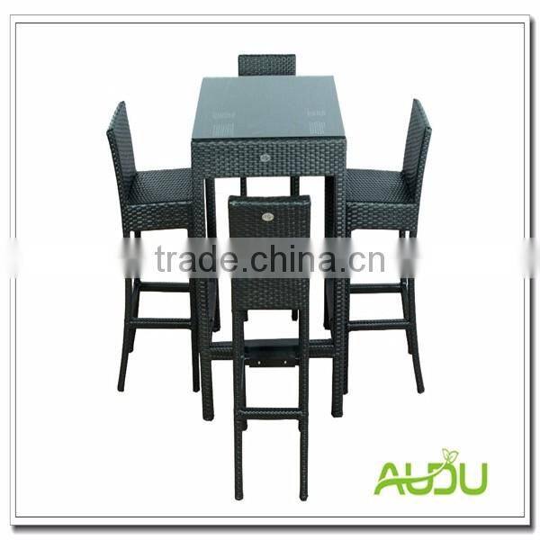 Audu Garden Bar Set/Garden 5 Pieces Wicker Bar Set