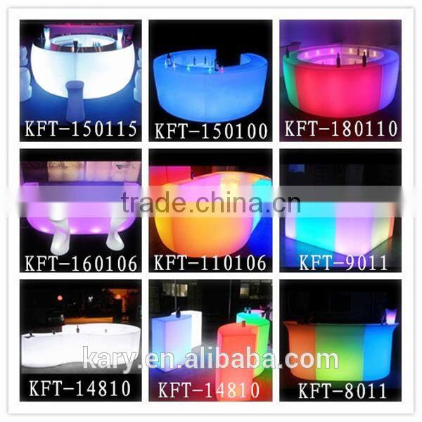 DMX Wireless Illuminated Bar Table Rechargeable Long Bar Table