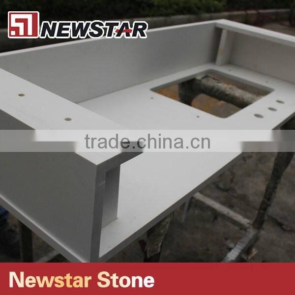 Newstar Artificial White Quartz bathroom Quartz Counter Tops