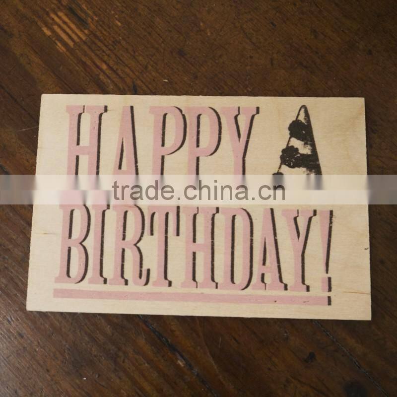 Personalized Wooden Poster Customization Advertising Board Plywood Post Card