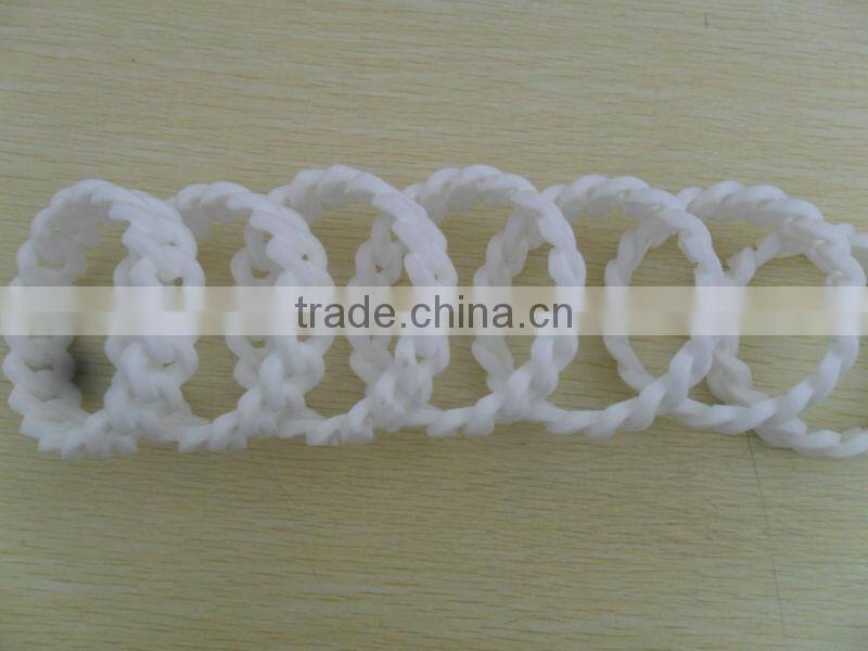 Customized Design silicone twist beaded bracelet
