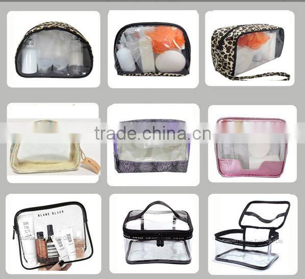 wholesale hanging PU luxury cosmetic small makeup bag customized