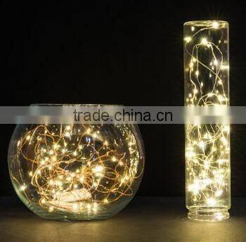 String Lights 20 LEDs Super Bright warm yellow Led Rope Lights Battery Operated