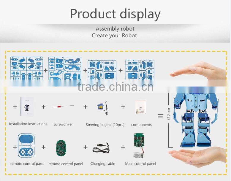 Puzzle Mini Smart Robot, Mobile APP Remote Control Early Educational Intelligent Toy Robot For Kids Best Christmas Gifts Robot