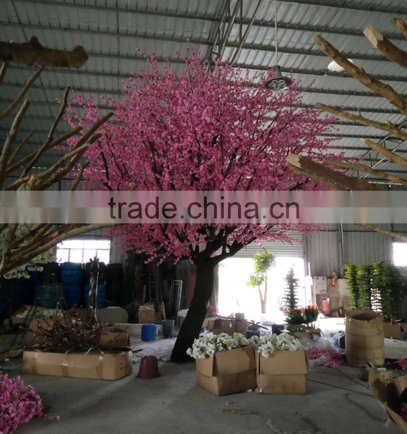 new products artificial huge peach blossom tree for decoration