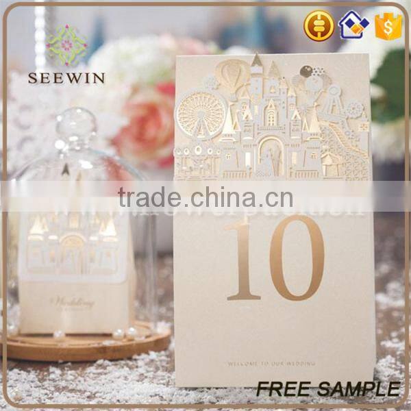 rectangular church style wedding place card