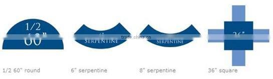 burlap table runne of wedding with sewed edge