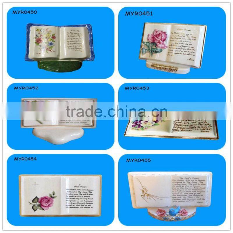 Handmade white ceramic girl ballerina ornaments