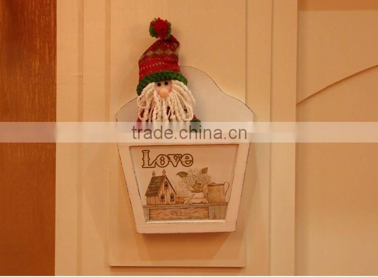 wooden wall-mounted flowerpot multi-functional wooden flower pot