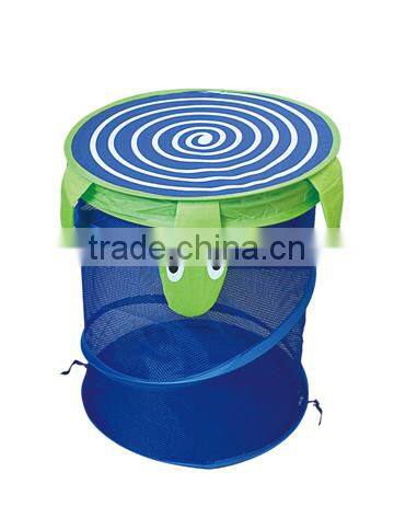 Deluxe Spiral Pop-Up Hamper, Blue