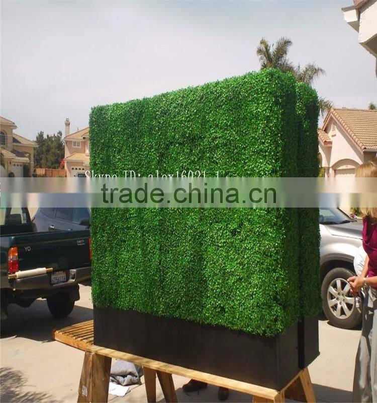2017 Hot Sale artificial UV anti and fireproof leaf fence and boxwood hedge