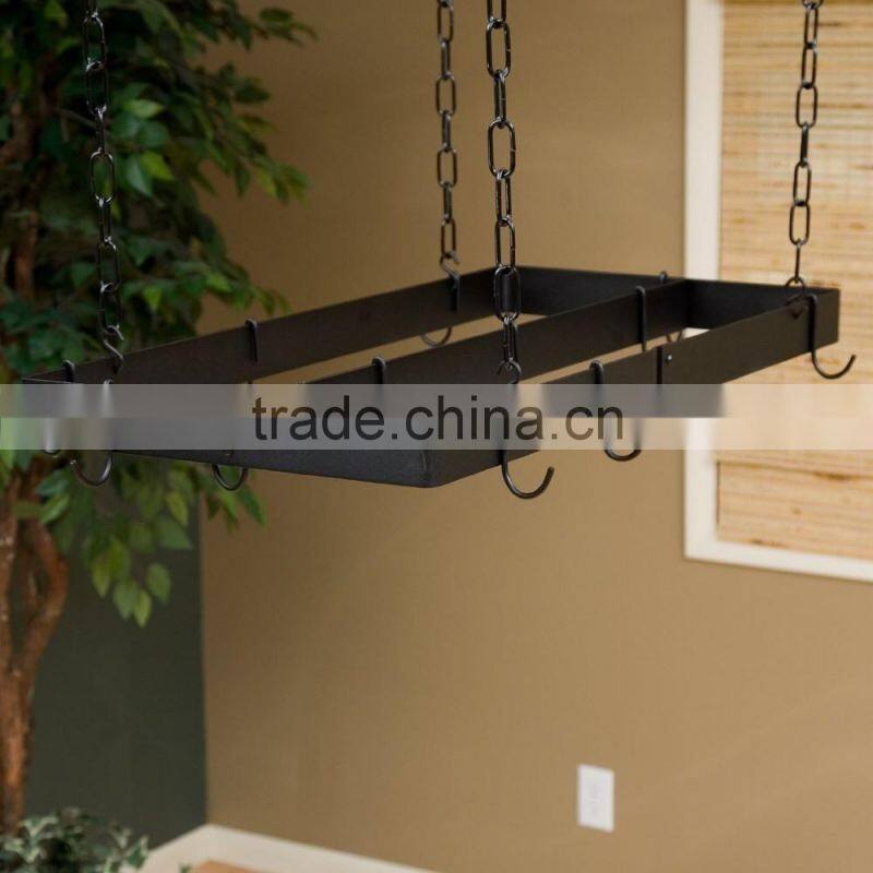 wrought iron kitchen pot rack