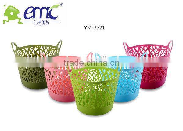 2017 New product rain tree plastic storage basket(with handle)