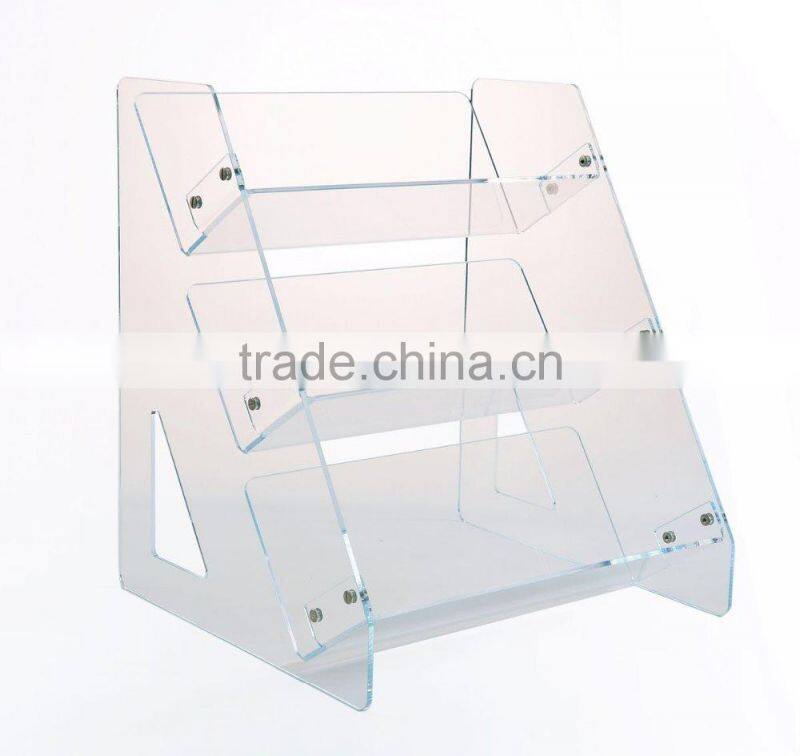 Customized acrylic greeting card display racks