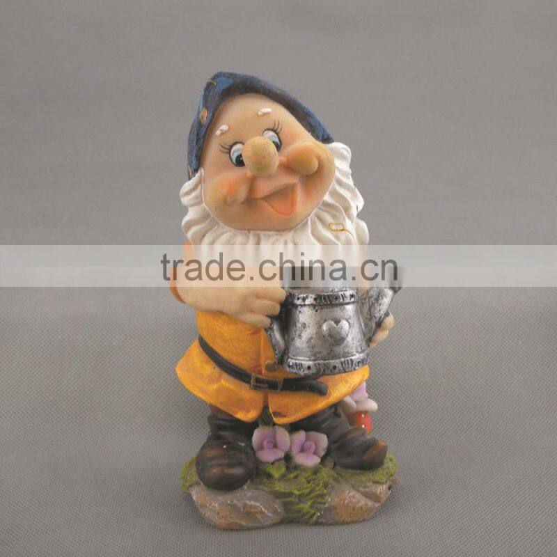Wholesale Polyresin the Seven Dwarfs,Polyresin Dwarfs Figurine for Garden Decoration