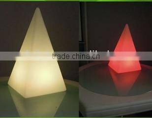 rechargeable RGB pyramid led decorative lamp