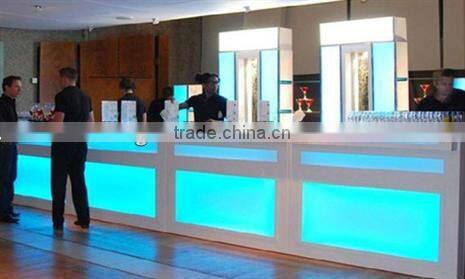 led portable bar / acrylic led nightclub bar table bar counter