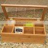 6 compartment customized wooden tea box