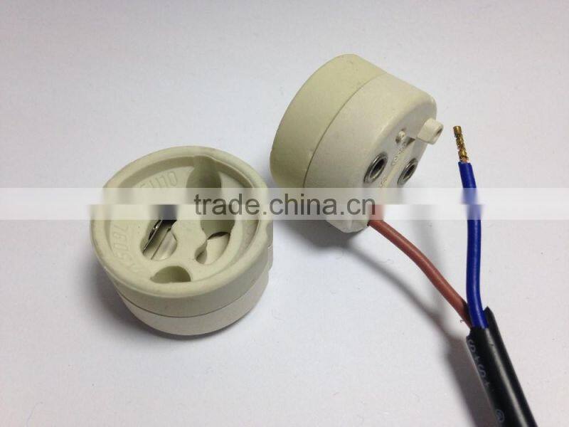 halogen Hot plug porcelain gu10 lampholder for led bulb