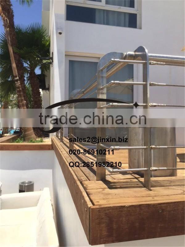 JINXIN luxury stair railing wire rope cable system railing_handrails for outdoor steps stainless steel railings