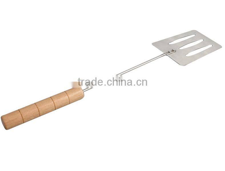 Wooden handle bbq tool set