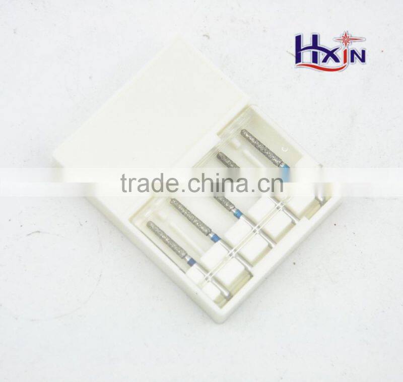 Electroplated diamond dental polishing bur set