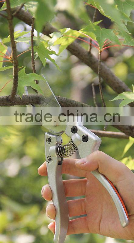 new design sk5 blade and aluminum alloy handle Pruners,, Garden Tool Ratchet Pruning Shears For Weak Hands